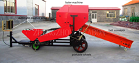 Mini presse à balles d'ensilage de foin de maïs entièrement automatique de Chine CE Machine à emballer et balles d'herbe Prix de vente de la machine à emballer