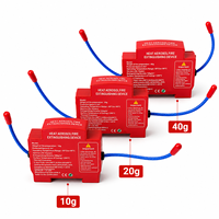 Alat Pemadam Kebakaran Aerosol Otomatis Mini Standar EN 15276 10g Perangkat Penangkal Api Mikro untuk Kotak Kontrol Rak Server