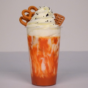Modelo de batido falso de 500ml para decoración de escaparates de tiendas de té boba, zumos de frutas, postres espolvoreados, matcha DIY, galletas y crema de vainilla - Product Image 3