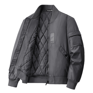 Chaqueta con cuello cruzado y logotipo personalizado, estilo uniforme de béisbol, holgada e informal, para primavera y otoño, cómoda y a la moda. - Product Image 4