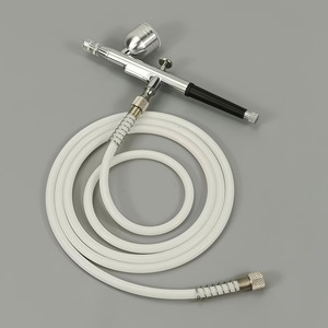 Manguera de silicona para aerógrafo, tubo flexible blanco de 1,5 metros para pistola pulverizadora de pintura, alimentación por gravedad, doble acción - Product Image 1