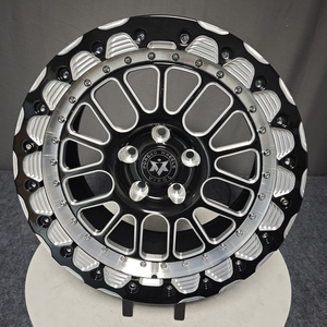 Jantes forgées Viaol Drag Pack 5x114.3 5x120 <span class=keywords><strong>15</strong></span> 17 18 <span class=keywords><strong>pouces</strong></span> noires usinées <span class=keywords><strong>Beadlock</strong></span> pour Corvette C7 C8 Mustang Fabricant - Product Image 6