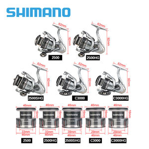 NASCI-carrete de pesca giratorio de agua salada, Original, 500, 100, 2500, C3000, 4000, taza de línea poco profunda, rueda de pesca de roca, <span class=keywords><strong>shimano</strong></span> - Product Image 3