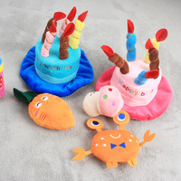 Jouets en peluche pour animaux de compagnie, mignons jouets couineurs pour chiens en forme de fruits