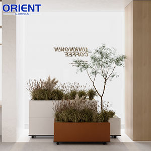 ตู้เก็บของกลางแจ้งทันสมัย ทำจากโลหะชุบสังกะสี กระถางปลูกต้นไม้ยกพื้นสำหรับสวน - Product Image 3