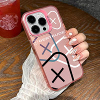 Coque de téléphone colorée avec impression UV IMD pour iPhone Xr Xs 12 13 11 14 15 16 17 Pro Max Coque Vrunk Gertrude Hull