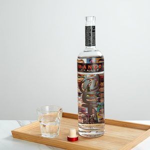 Botella vacía transparente esmerilada sellada, botellas de vidrio para whisky con corcho, ron, 750ml, venta al por mayor - Product Image 4