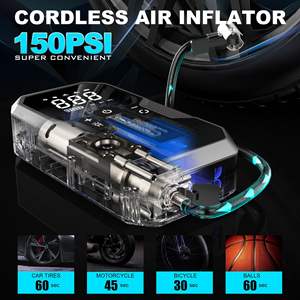 Démarreur de batterie et compresseur d'air tout-en-un pour voiture, alimentation de secours, courant de crête 4000A, entrée 9V - Product Image 3