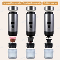 Machine à café portable OEM ODM personnalisée, intelligente, sans fil, rechargeable par USB, pour café chaud ou froid, 3 en 1, pour la maison, le camping en plein air