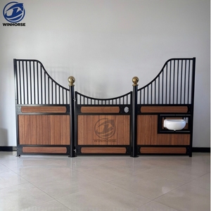 Establos Prefabricados para <span class=keywords><strong>Caballos</strong></span> <span class=keywords><strong>de</strong></span> Alta Resistencia con Techo, Cobertizo para <span class=keywords><strong>Caballos</strong></span> con Estructura <span class=keywords><strong>de</strong></span> Acero Galvanizado en Caliente para Uso en Granjas - Product Image 3