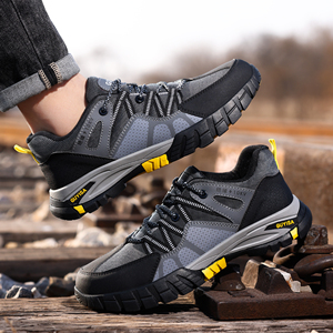 OEM Unisex Insulating <b>Work</b> <b>Shoes</b> Microfiber Light Weight Steel Toe Labor Protection <b>Shoes</b> Women <b>Men</b> Outdoor Lace-up Sports <b>Shoes</b> - Product Image 4