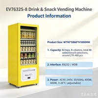 Distributeur automatique EASIVEND Combo avec refroidissement par compresseur, éclairage LED et système d'ascenseur