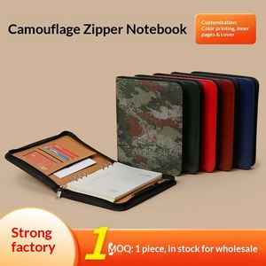 Portafolio de Negocios con Cierre y Logotipo Personalizado, Diseño Camuflaje, Tamaño A5, para Educación, Estudio, Oficina, Regalo Promocional - Product Image 2