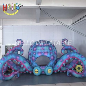 Túnel Inflable de Pulpo con Degradado Azul y Morado Personalizado para Parques Acuáticos y Decoración de Fiestas Temáticas Subacuáticas - Product Image 3