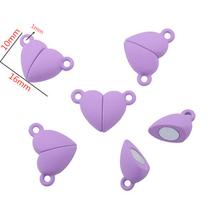 Chiusure Magnetiche per Collane, Ciondoli a Cuore in Lega per Creazione di Gioielli, Braccialetti dell'Amicizia per Coppie - Product Image 6