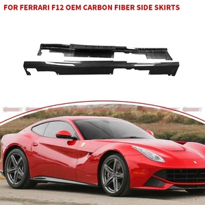 Faldones laterales de fibra de carbono seca de alta calidad, estilo OEM, para Ferrari F12 - Product Image 4