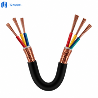 Kabel Kontrol Fleksibel Industri RVVP Berpelindung Konduktor Tembaga Terlilit Isolasi PVC IP65 2-6 Inti 0.2mm-1.5mm 300V/500V