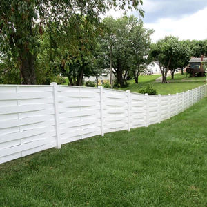 Valla <span class=keywords><strong>de</strong></span> Privacidad Semi-Privada <span class=keywords><strong>de</strong></span> Vinilo Plástico para Exteriores, Valla Moderna <span class=keywords><strong>de</strong></span> Tamaño Completo - Product Image 1