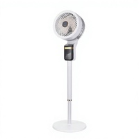 Ventilateur électrique moderne en gros, intégration intelligente pour la maison, base en plastique de luxe, 8 vitesses, oscillant, économe en énergie, télécommande