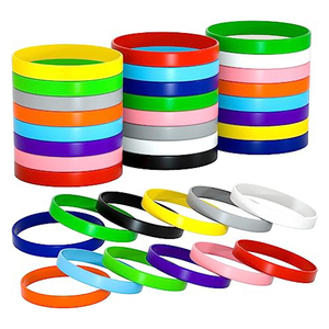 Pulsera de Silicona Promocional, Joyería Tejida y Trenzada Negra, Brazalete Personalizado con Impresión, Pulseras de Silicona en Blanco - Product Image 2