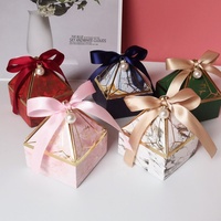 Boîtes de bonbons de mariage fantaisie boîte de bonbons de cadeau de faveur de luxe pour les enfants et logo personnalisé donner des coffrets cadeaux