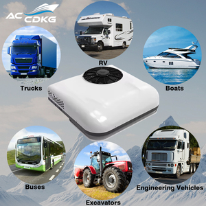 Aire Acondicionado Frío/Calor Cold King de Techo 12V/24V Blanco/Rojo con Capacidad de Enfriamiento de 1200-1800W para Autos, Camionetas, Camiones y Autobuses - Product Image 4