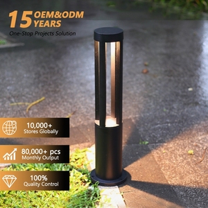 Lampada a Colonna per <span class=keywords><strong>Giardino</strong></span> Esterno 30CM 60CM 80CM, IP65 Impermeabile, Luce Bollard LED 10W 12W 15W - Product Image 1