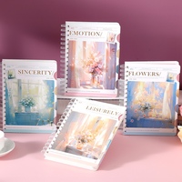 Cuaderno Espiral Depai A5-2020 con Separadores de Temas, 124 Hojas, Papel Rayado de 80g, Cubierta de Papel Blanco, Diseños Estéticos, para Estudiantes y Oficina