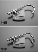 Robinet de cuisine monocommande en acier inoxydable nickel brossé pour design moderne et créatif, à montage sur plan, avec cartouche céramique