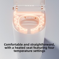Intelligent Smart Toilet with Auto Flush Heated Seat Pre-Wet Bowl Night Light Soft Close Seat S-trap Drainage Dual-Flush