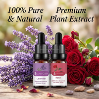 Ensemble d'huiles essentielles végétales 100% pures 10ml Huiles d'aromathérapie naturelles pour diffuseur Fabrication de savon Huile de massage Étiquette privée Vente en gros