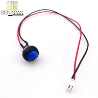 Interrupteur de moto PBS-33B de 12 mm, interrupteur à bouton-poussoir miniature en plastique momentané, étanche, 250 V, 1NO