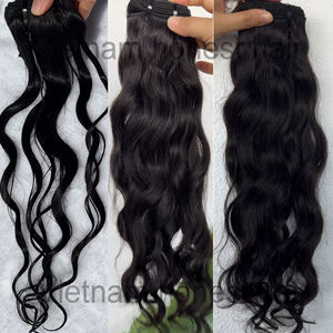 Proveedor de cabello crudo, doble dibujado, cabello humano vietnamita sin procesar, paquete de cabello humano ondulado crudo a granel - Product Image 4