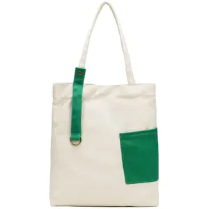 艺术购物袋帆布手提包生态袋印花卡通可重复使用手提包单肩包定制