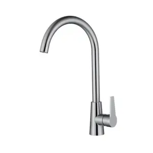 Misturador Quente E Frio 304 Ss Tap Deck Montado torneira Água Com Cabeça De Pulverização Longo Corpo Cozinha Faucet