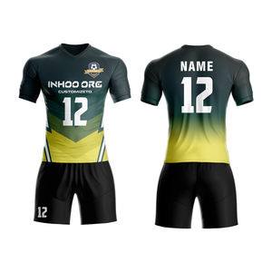 Camiseta de fútbol para adultos unisex personalizable con logotipo de nombre de Club/equipo Impresión digital Poliéster Servicio OEM Stock Style Top Tailandia - Product Image 1