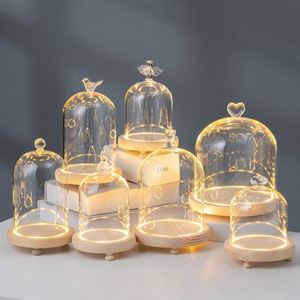 Vente en gros de fleurs éternelles sous cloche en verre transparent, fabricant de boîtes mystères d'aromathérapie, décoration d'intérieur - Product Image 3
