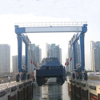 Grue de chargement de voyage pour palan de bateau de cour, grue de 5 tonnes, grue de levage de bateau de 800 tonnes, grue de portique