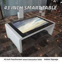 Nouvelle table basse interactive intelligente 43 pouces Windows/Android avec écran tactile, SDK intégré pour intérieur, garantie 1 an