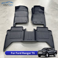 Tapis de sol de voiture 3D en TPE pour Ford Ranger T6, imperméables et adaptés à toutes les saisons
