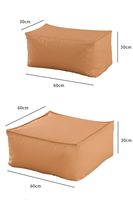 Amity Usine Vente en gros Maison moderne Canapé paresseux EPP Remplissage Polyester Coussin solide Siège imperméable Pouf d'extérieur Canapés pouf