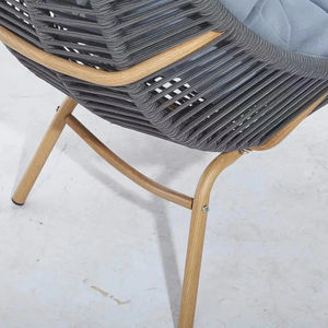 Meilleure vente Ceinture tissée Cadre en acier Verre trempé <span class=keywords><strong>Causeuse</strong></span> paresseux Canapé Ensemble Jardin Mobilier d'extérieur - Product Image 6