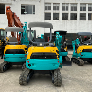 Best Price Used 2 Ton Mini Excavator U20 Zero Tail <b>Swing</b> Retractable Track for Indoor Projects - Product Image 1