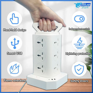 Multiprise de bureau OEM populaire avec 12 prises et interrupteur, protection contre les surtensions, tour de prise électrique - Product Image 3