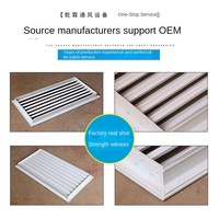 Zhujianghangze Systèmes de climatisation centrale en alliage d'aluminium, à simple ou double couche, étanches à la pluie, avec persiennes et gaine de ventilation, Chine