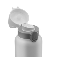 Mug de voyage isotherme de haute qualité, 20 oz (600 ml), avec isolation sous vide, modèle 90 °   Bouchon à clapet et mousqueton