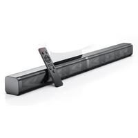 Soundbar Samtronic dengan Subwoofer 2.1CH untuk TV, Bass Dalam Nirkabel HiFi Surround Sound, 6 Mode EQ dengan LED, Speaker MDF 37 inci