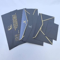 Enveloppe en papier kraft personnalisée avec logo, impression dorée, pour entreprise, usage personnel, invitation de mariage, invitation, salutation