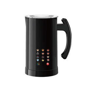 Mousseur à lait électrique multifonctionnel en acier inoxydable, style pichet, avec chauffage et agitation automatiques, pour usage domestique - Product Image 1