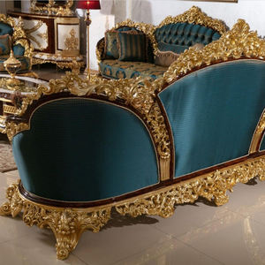Lusso europeo tessuto intagliato antico in legno massello <span class=keywords><strong>divano</strong></span> francese Villa Royal classico turco mobili soggiorno <span class=keywords><strong>divano</strong></span> - Product Image 5